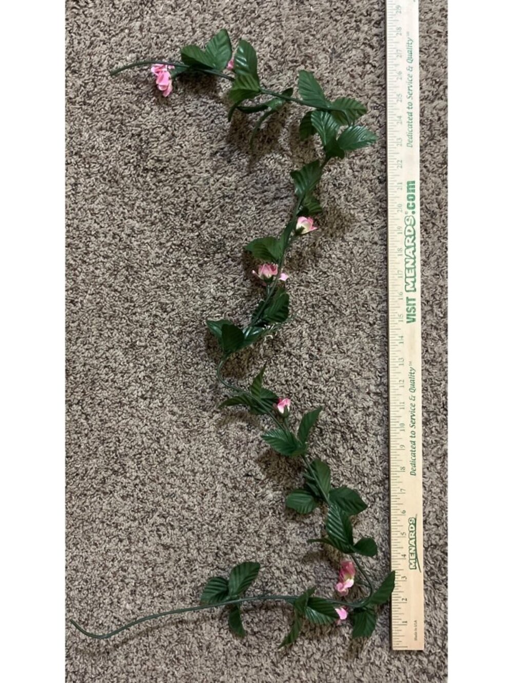 Artificial Pink Flower Garland Vine Wedding Decor Craft Used - Picture 9 of 9